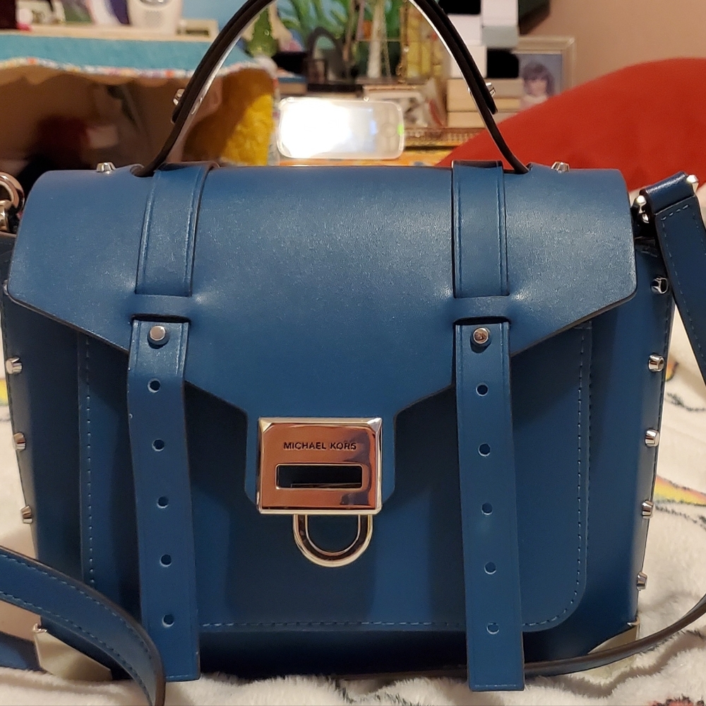 Michael Kors medium top handle School Satchel, in Lagoon